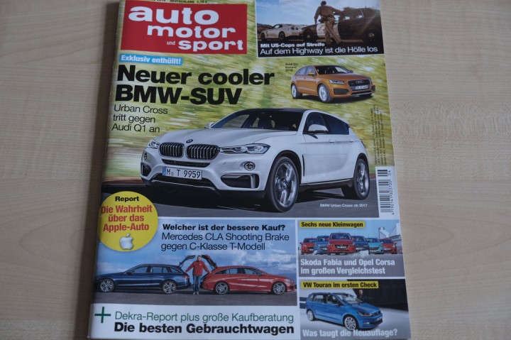 Deckblatt Auto Motor und Sport (06/2015)